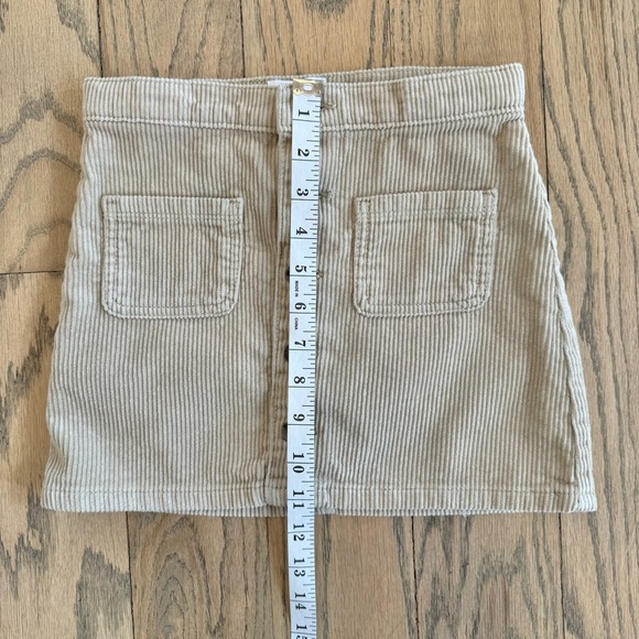 The Children’s Place Girls Tan Corduroy Button-Front Skirt with Pockets Size 6 - Picture 4 of 10